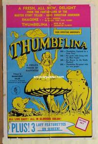 h082 THUMBELINA one-sheet movie poster '70 Hans Christian Andersen, Mahon