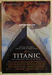 h101 TITANIC DS int'l one-sheet movie poster '97 DiCaprio, Kate Winslet