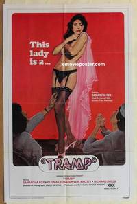 h125 TRAMP one-sheet movie poster '80 best erotic actress Samantha Fox!