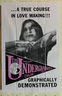 h150 UNDERGRADUATE one-sheet movie poster '72 love making by Ed Wood!