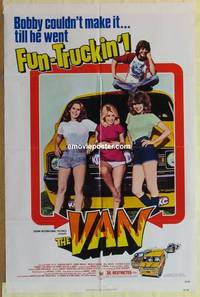 h172 VAN one-sheet movie poster '77 fun-truckin' sexy babes!