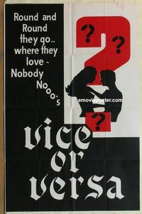 h181 VICE OR VERSA one-sheet movie poster '60s round and round they go!