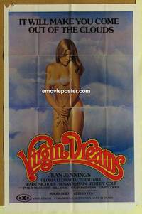 h194 VIRGIN DREAMS one-sheet movie poster '77 sexy Jean Jennings in clouds!