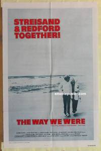 h214 WAY WE WERE one-sheet movie poster '73 Barbra Streisand, Redford