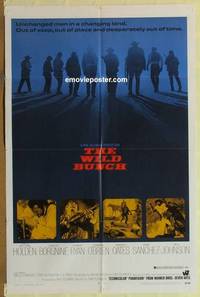h245 WILD BUNCH one-sheet movie poster '69 Sam Peckinpah classic!