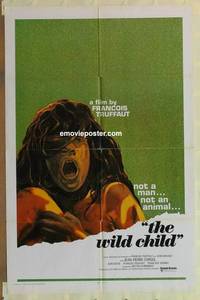 h246 WILD CHILD int'l one-sheet movie poster '70 Francois Truffaut classic!