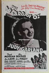h263 WIZARD OF OZ one-sheet movie poster R58 all-time classic!
