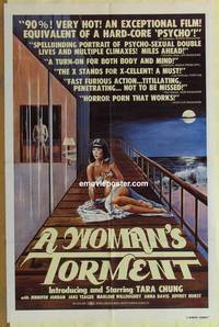 h268 WOMAN'S TORMENT one-sheet movie poster '77 lesbian sex horror!