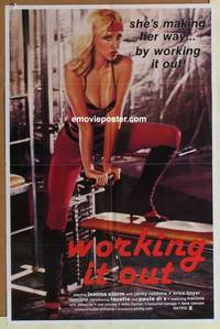 h272 WORKING IT OUT one-sheet movie poster '84 Joanna Storm, exercise sex!