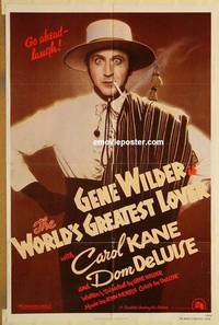 h275 WORLD'S GREATEST LOVER one-sheet movie poster '77 Gene Wilder