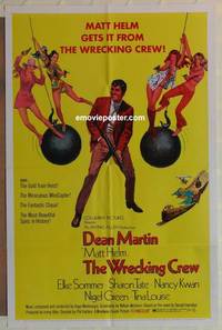 h277 WRECKING CREW one-sheet movie poster '69 Dean Martin, Elke Sommer