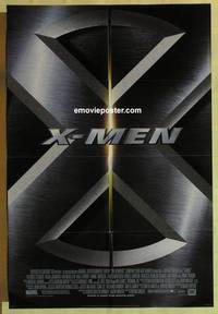h280 X-MEN one-sheet movie poster '00 Patrick Stewart, Hugh Jackman, Berry