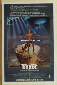 h284 YOR THE HUNTER FROM THE FUTURE advance one-sheet movie poster '82