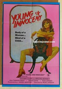 h248 WILD INNOCENTS one-sheet movie poster '82 woman's body, child's mind!