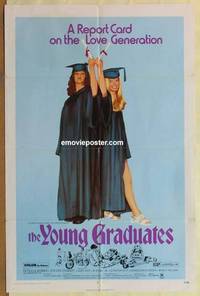 h292 YOUNG GRADUATES one-sheet movie poster '71 Wymer, teen rebels!