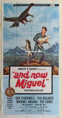 k160 AND NOW MIGUEL three-sheet movie poster '66 Guy Stockwell, cool image!