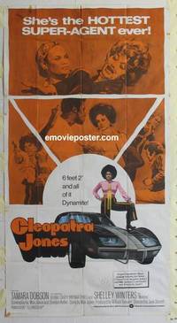 k251 CLEOPATRA JONES int'l three-sheet movie poster '73 dynamite Tamara Dobson!