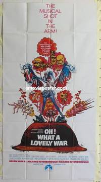k471 OH WHAT A LOVELY WAR int'l three-sheet movie poster '69 great image!