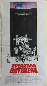 k477 OPERATION DAYBREAK int'l three-sheet movie poster '75 Timothy Bottoms