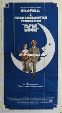 k484 PAPER MOON int'l three-sheet movie poster '73 Tatum & Ryan O'Neal!