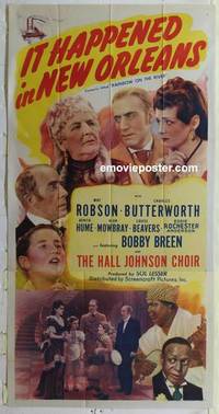 k505 RAINBOW ON THE RIVER three-sheet movie poster R46 New Orleans!