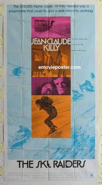 k529 SNOW JOB int'l three-sheet movie poster '72 Ski Raiders, Killy