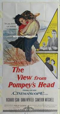 k578 VIEW FROM POMPEY'S HEAD three-sheet movie poster '55 Dana Wynter