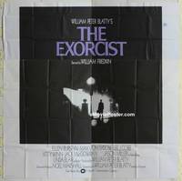 k006 EXORCIST int'l six-sheet movie poster '74 William Friedkin, Von Sydow