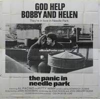 k082 PANIC IN NEEDLE PARK int'l six-sheet movie poster '71 Al Pacino, drugs!