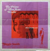 k084 PRIME OF MISS JEAN BRODIE int'l six-sheet movie poster '69 Maggie Smith
