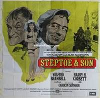 k090 STEPTOE & SON English six-sheet movie poster '72 English comedy!