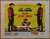 a024 ALIAS JESSE JAMES style A half-sheet movie poster '59 Hope, Fleming