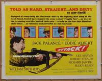 a045 ATTACK half-sheet movie poster '56 Jack Palance. Robert Aldrich