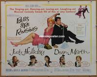 a078 BELLS ARE RINGING style B half-sheet movie poster '60 Holliday, Martin