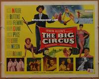 a085 BIG CIRCUS half-sheet movie poster '59 Victor Mature, Red Buttons