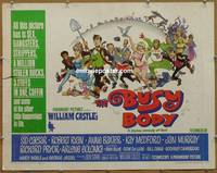 a123 BUSY BODY half-sheet movie poster '67 Sid Caesar, Robert Ryan