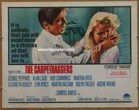 a134 CARPETBAGGERS half-sheet movie poster '64 George Peppard, Alan Ladd