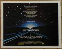 a157 CLOSE ENCOUNTERS OF THE THIRD KIND half-sheet movie poster '77