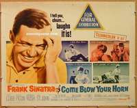 a160 COME BLOW YOUR HORN half-sheet movie poster '63 Frank Sinatra