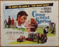 a162 COME NEXT SPRING half-sheet movie poster '56 Ann Sheridan, Cochran