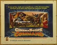 a165 COMMAND half-sheet movie poster '54 Guy Madison, CinemaScope!
