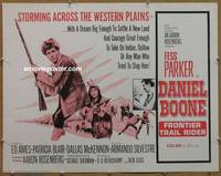 a190 DANIEL BOONE FRONTIER TRAIL RIDER half-sheet movie poster '66 Parker