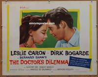 a218 DOCTOR'S DILEMMA style A half-sheet movie poster '59 Caron, Bogarde