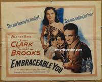 a231 EMBRACEABLE YOU half-sheet movie poster '48 Dane Clark, Brooks