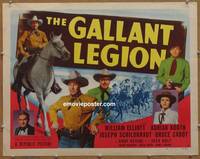 a285 GALLANT LEGION half-sheet movie poster '48 Wild Bill Elliott