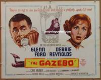 a290 GAZEBO half-sheet movie poster '60 Glenn Ford, Reynolds, Reiner