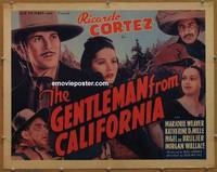 a127 CALIFORNIAN half-sheet movie poster R40s Gentleman from California!