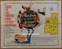 a306 GLOBAL AFFAIR half-sheet movie poster '64 Bob Hope, Yvonne De Carlo