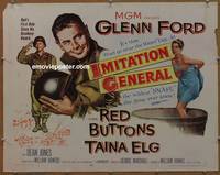 a394 IMITATION GENERAL style A half-sheet movie poster '58 Ford, Buttons