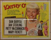 a431 KATHY O' half-sheet movie poster '58 Patty McCormack, Dan Duryea